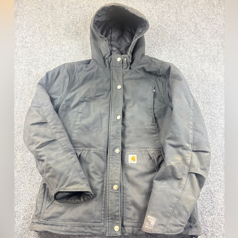 CARHARTT Women’s Black Full Swing Cryder Jacket Utility Work Jacket size: XS 0/2